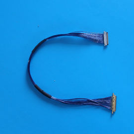 ประเทศจีน 9.7cm LCD LVDS Blue Micro Coaxial Cable with 1000MΩ Min Insulation 20MΩ Max Contact Resistance ผู้จัดจำหน่าย