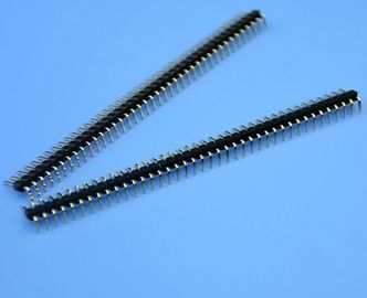 ประเทศจีน 2.54mm Pitch DIP Single Row Pin Header PCB Connector Gold Plated 40 Pin โรงงาน