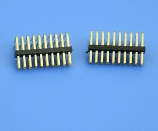 JVT 1.27mm Pitch PCB Pin Header Connector Dual Row Right Angle 10 Poles Gold Plated