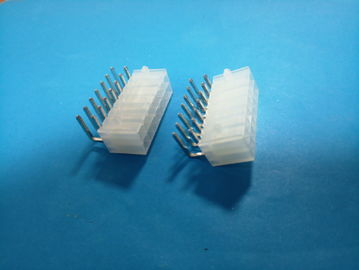 Double Row PCB Board Connector , 4.2 Mm Pitch Pin Header Connector Right Angle