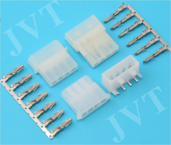 4 Cables Power Cable Connectors , Nylon 66 UL94V-2 Housing Male Female Connector